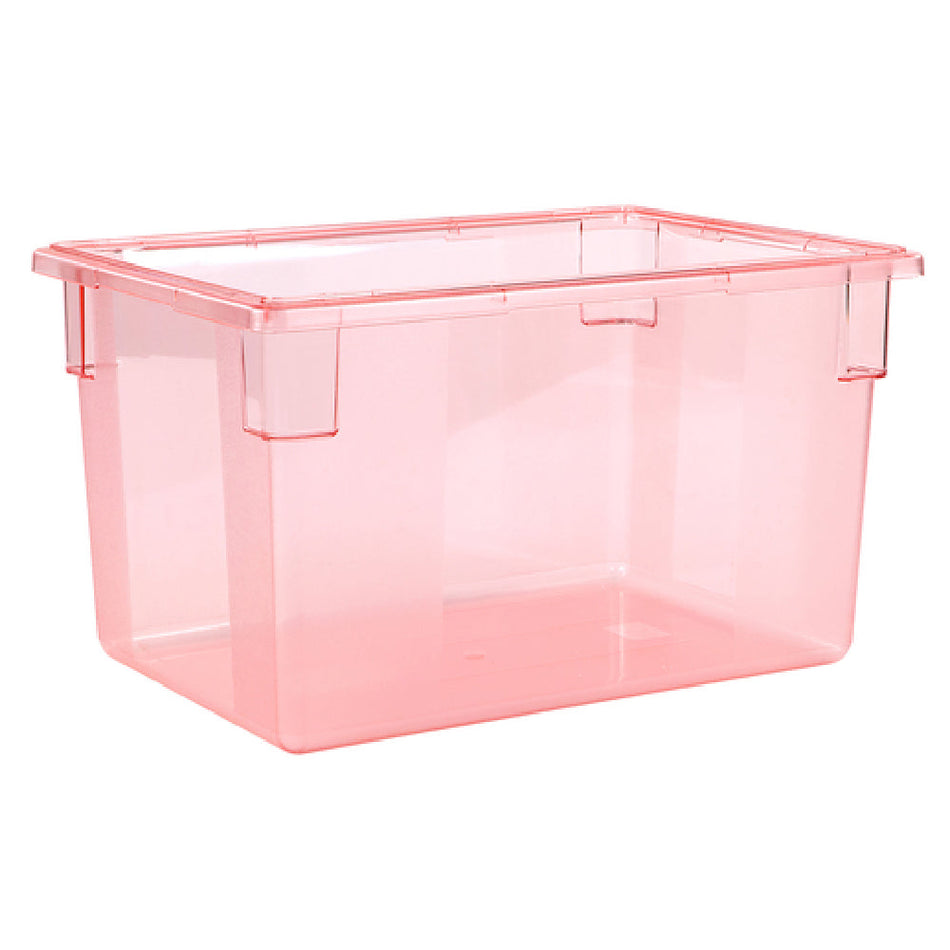 Carlisle 10624C05 26 Inch Food Storage Box Polycarbonate Red Stackable with Textured Finish