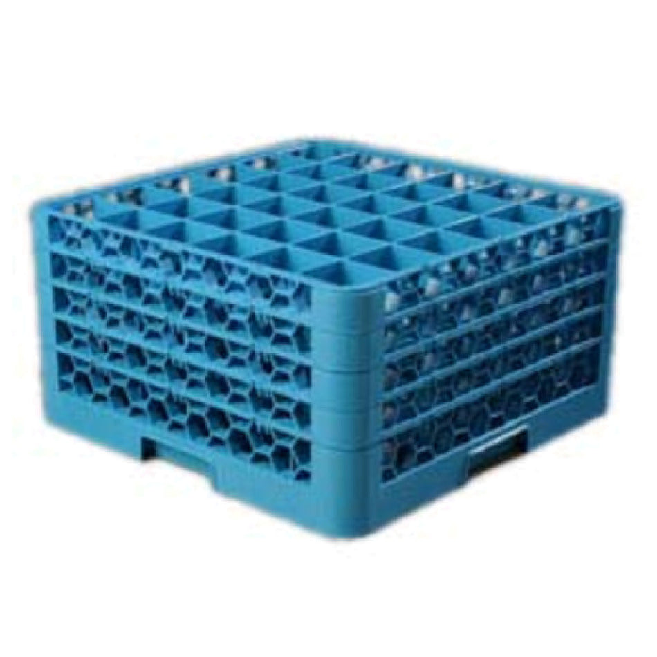 Carlisle RG36-414 19 Inch Full Size Dishwasher Rack Blue Polypropylene with Extenders