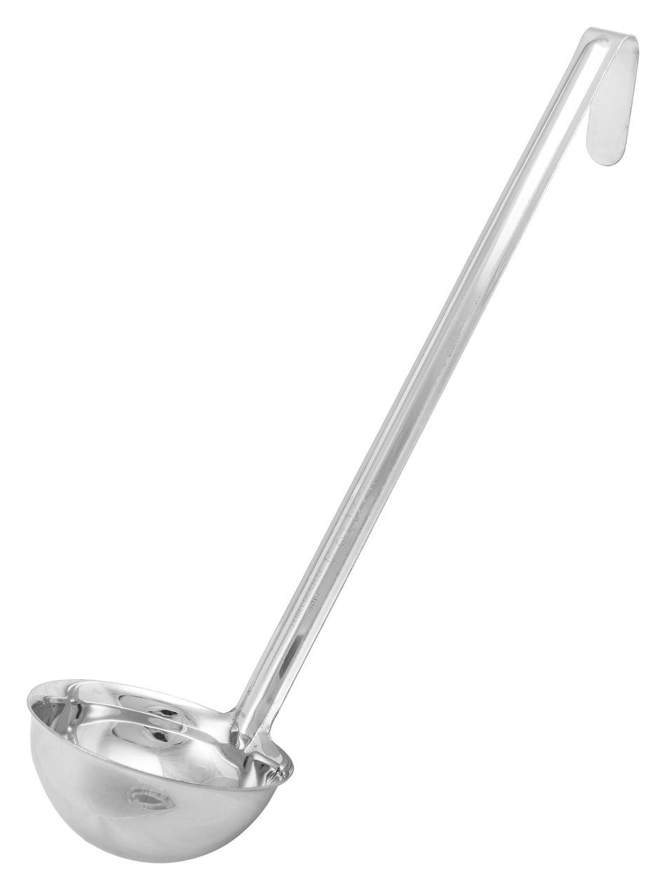 Winco LDI-6 One-Piece Stainless Steel Ladle - 6 oz