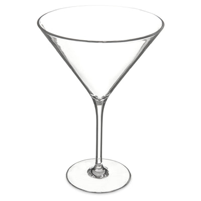 Carlisle 564607 9 Oz Dishwasher Safe Martini Glass Clear Polycarbonate