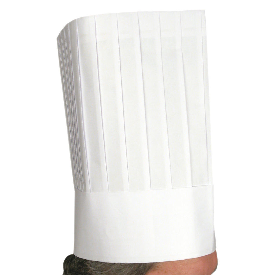 Winco DCH-12 Disposable Chef's Hat 12 Inch Signature Chef 10 Pieces Bag
