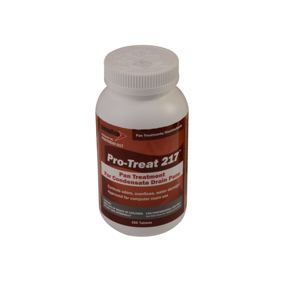 DiversiTech PROTREAT-217, Economy Drain Pan Treatment 200 Tablets/Jar, 200 Tabs/1.7g each