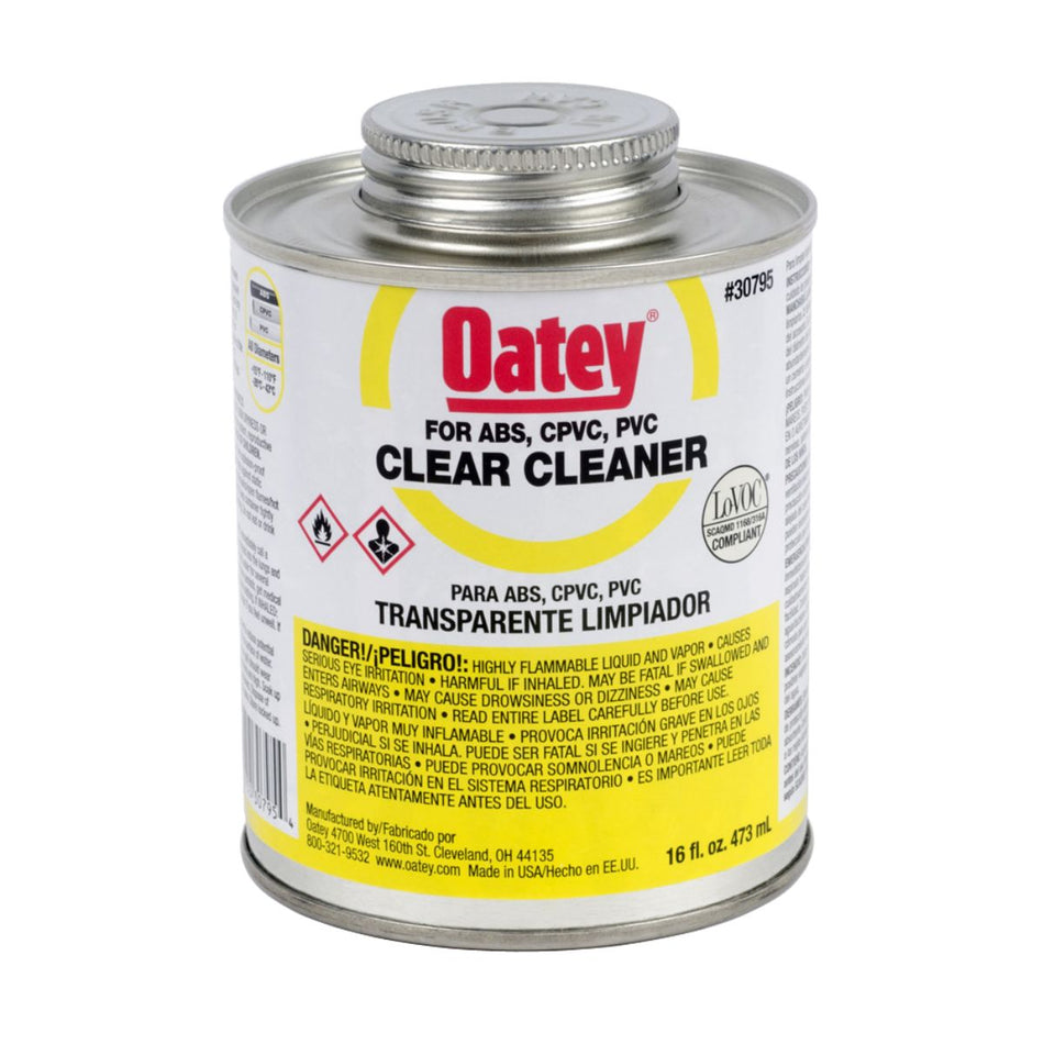 DiversiTech 530-10202, Cleaner, Oatey®, Clear, 16 oz 24/Ca
