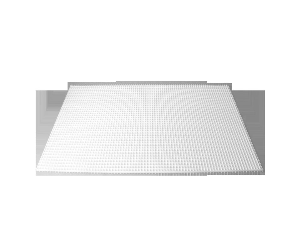 DiversiTech 650-100, 2'x4'x1/2 Return Air Grille, White Polystyrene Wall & Ceiling Vent Cover