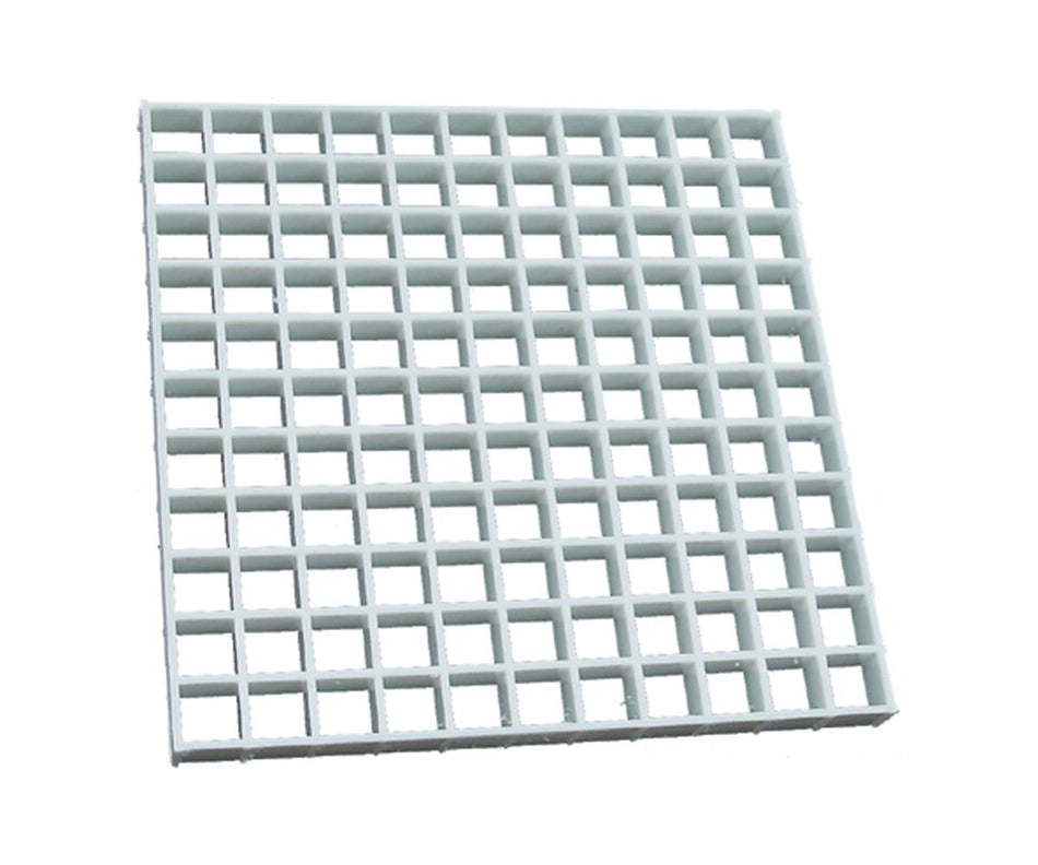 DiversiTech 650-300, 2'x2'x1/2 Return Air Grille, White Polystyrene Wall & Ceiling Vent Cover