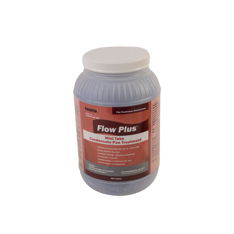 DiversiTech FLOW-PLUS-200, Flow-Plus Condensate Pan Treatment 200 Tabs/Jar