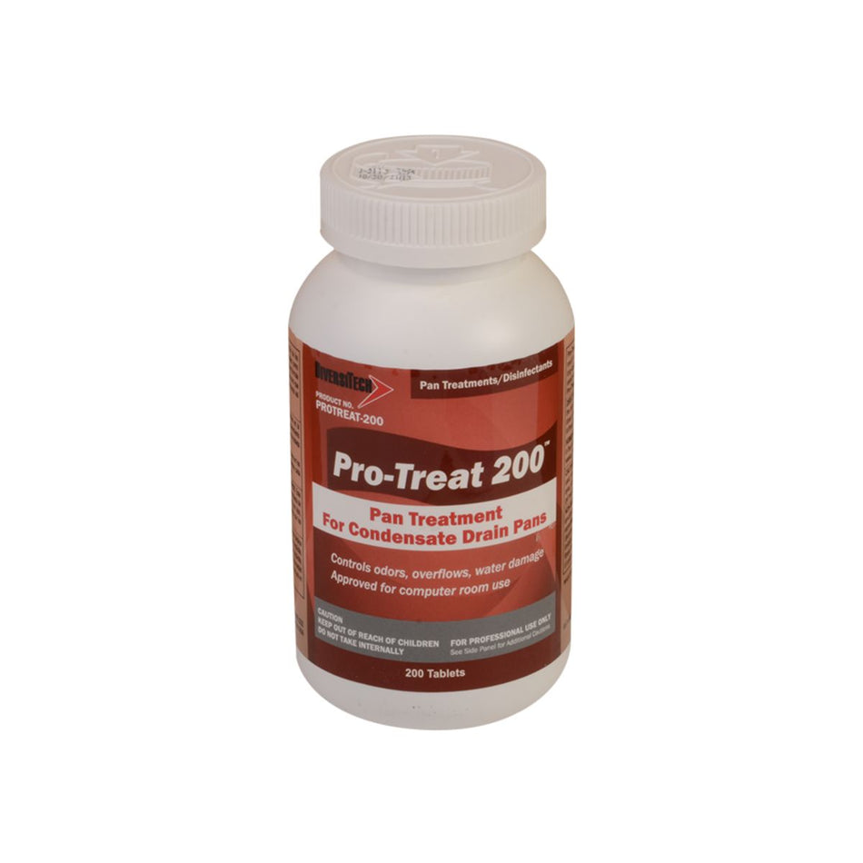 DiversiTech PROTREAT-200, Economy Drain Pan Treatment 200 Tablets per Jar, 200 Tabs/2.3g each