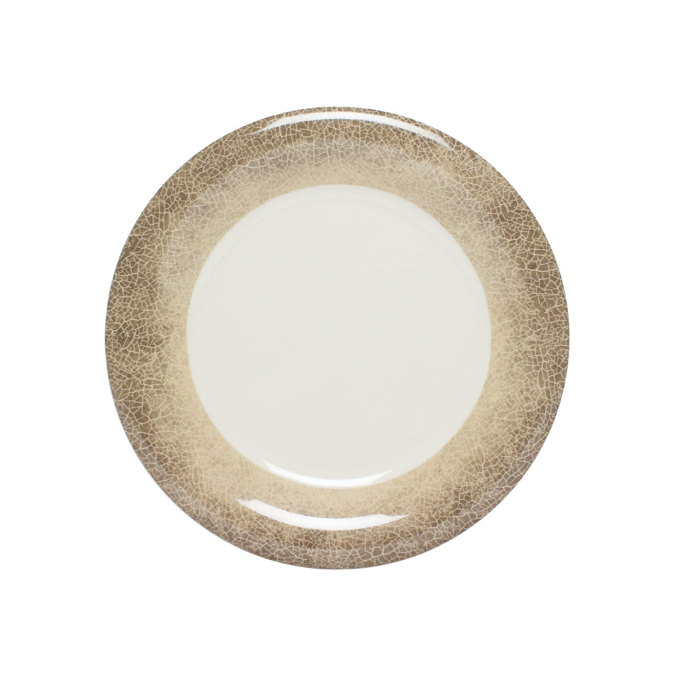12 Pack 6-1/2" Diameter x 3/4" Height, Wide Rim Dinner Plate, Jazz Dinnerware, Melamine, BPA Free, Dishwasher Safe, Break-Resistant, Shatter-Resistant, No Microwave, No Oven, NSF