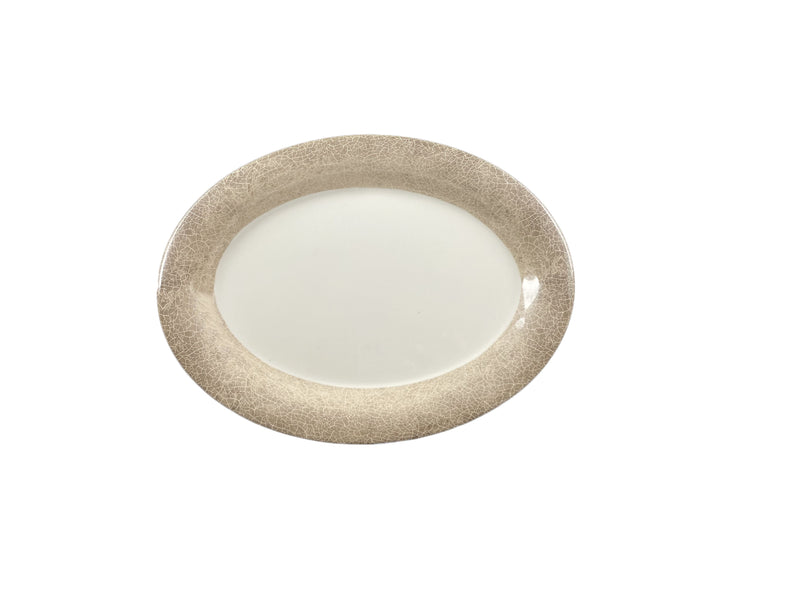 Thunder Group DM212J 12 Inch Oval Melamine Platter NSF Jazz Design