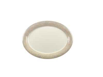 Thunder Group DM213J 13-1/2 Inch x 10-1/2 Inch Oval Platter Melamine with NSF