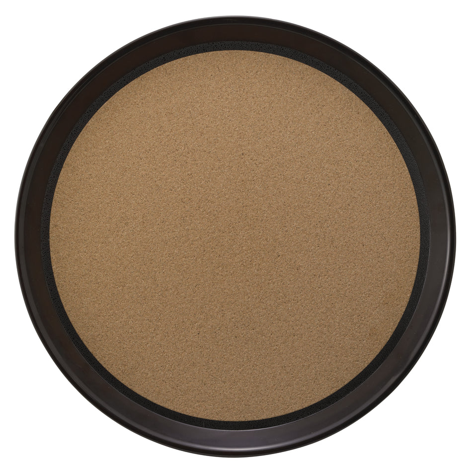 Winco TCK-16 16 Inch Round Tray with Cork Liner Plastic Brown