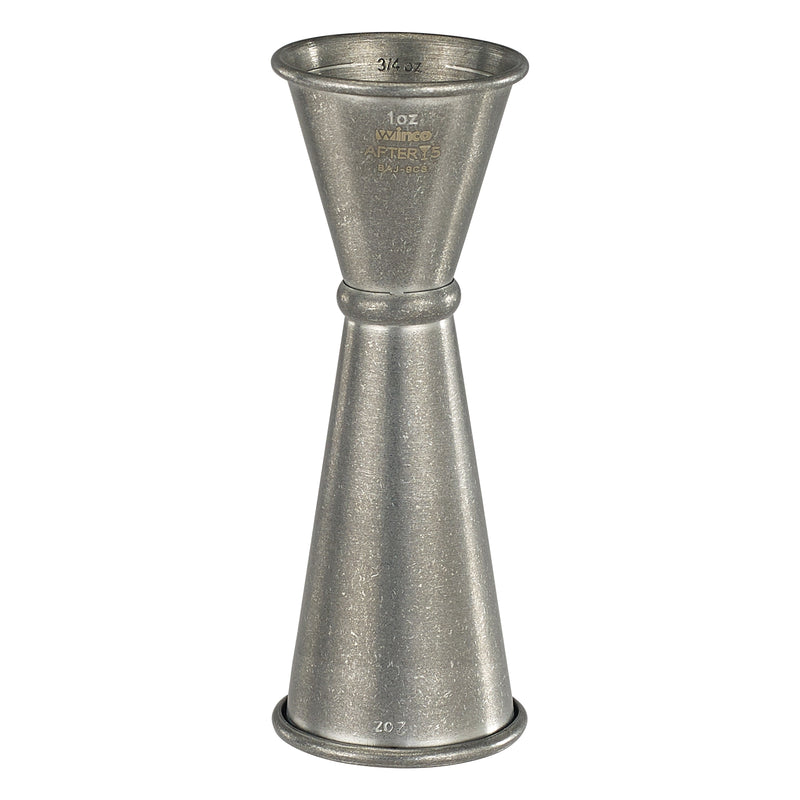 Winco BAJ-9CS 2 Oz Jigger with Inner Marking Lines Crafted Finish Stainless Steel