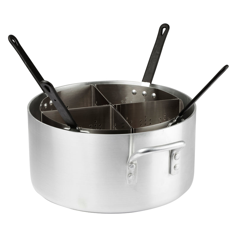 Winco APS-20 20 Quart Pasta Cooker - With Stainless Steel Insets Commercial Restaurant Kitchen