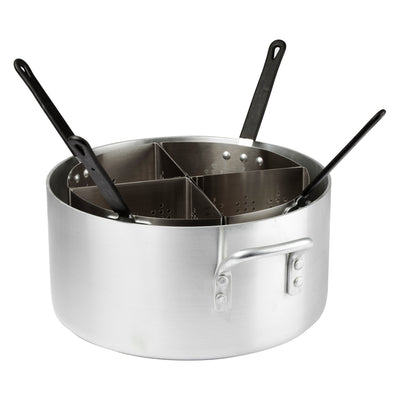 Winco APS-20 20 Quart Pasta Cooker - With Stainless Steel Insets Commercial Restaurant Kitchen