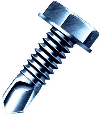 Duro Dyne Screw Pro-Point (Self Drilling) Hex 1/2" SAE 1018 Steel 014340