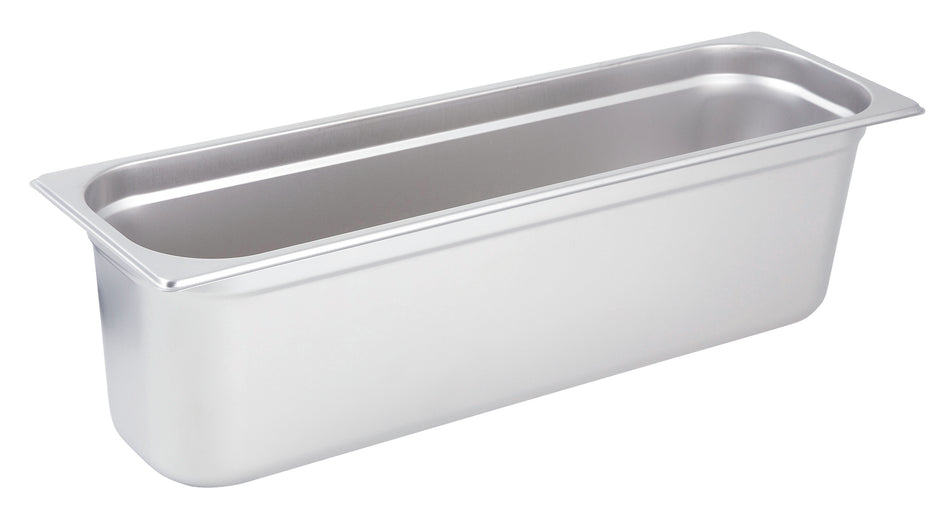 Winco SPJL-6HL 1/2 Size Long Stainless Steel Steam Table Pan Anti-jamming