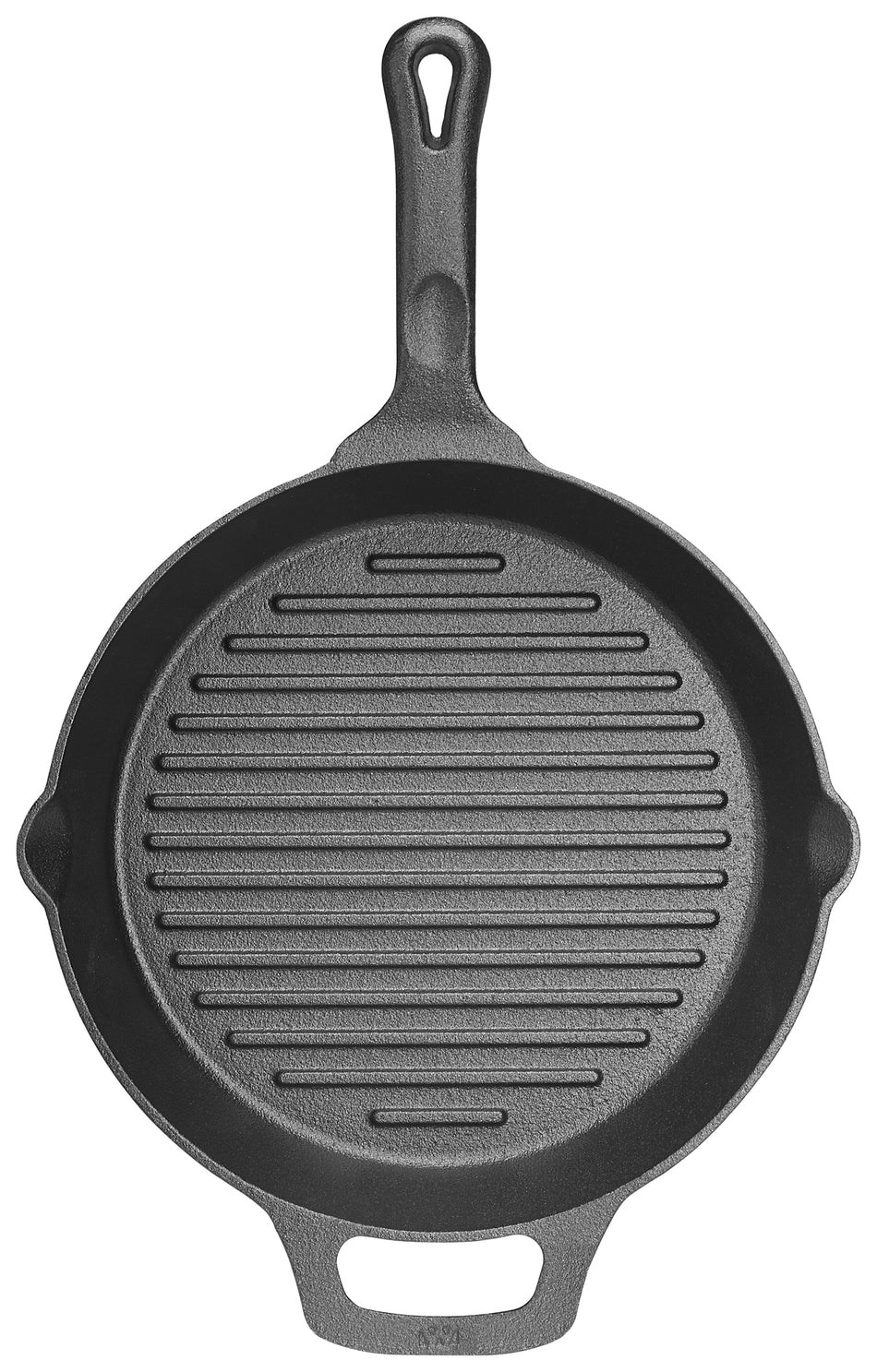 Winco CAGP-10R 10-1/4 Inch Round Induction Grill Pan Pre-seasoned Cast Iron
