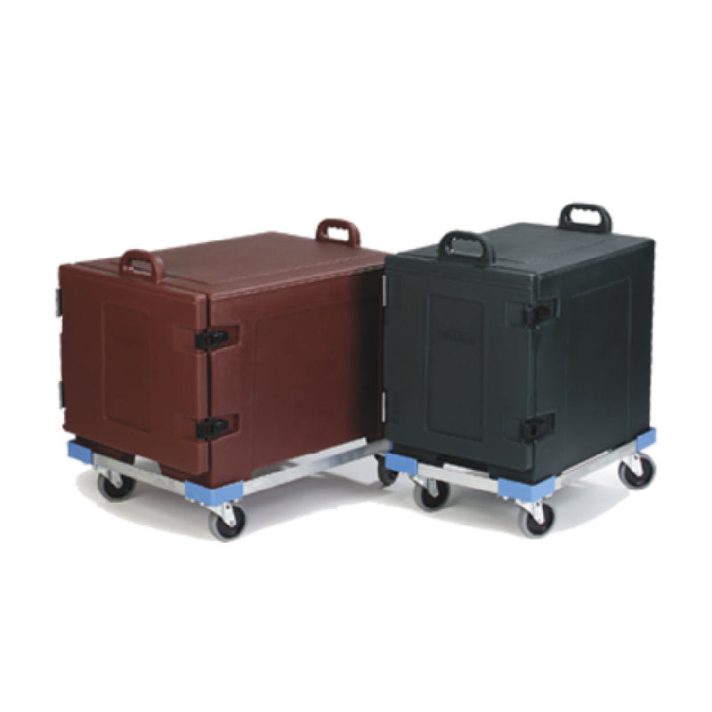 Carlisle DL182623 28 Inch Aluminum Food Carrier Dolly with Bumpers and Casters
