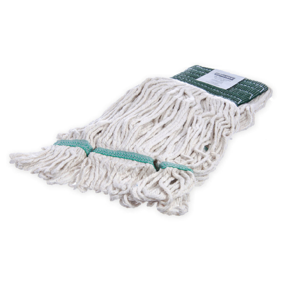 Carlisle 369551B00 18 Inch 4 Ply Looped End Wet Mop Head Cotton White