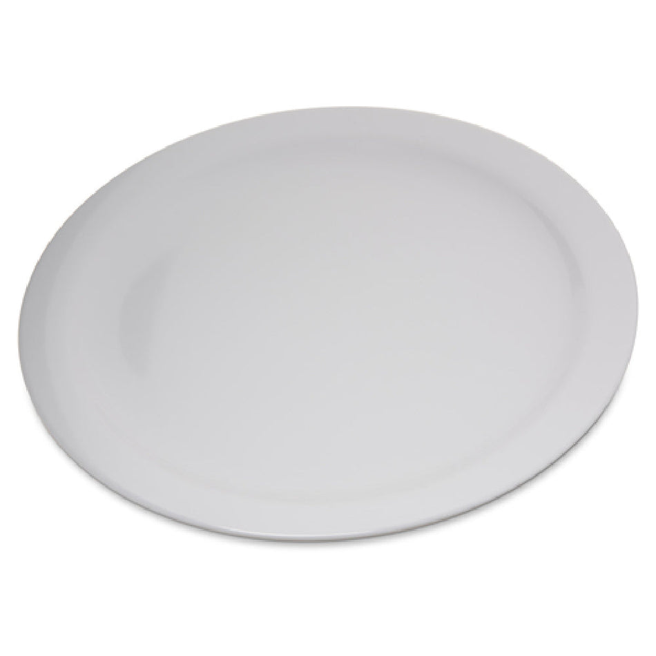 Carlisle 4350002 10-Inch Diameter Reinforced Rim Dinner Plate White Melamine