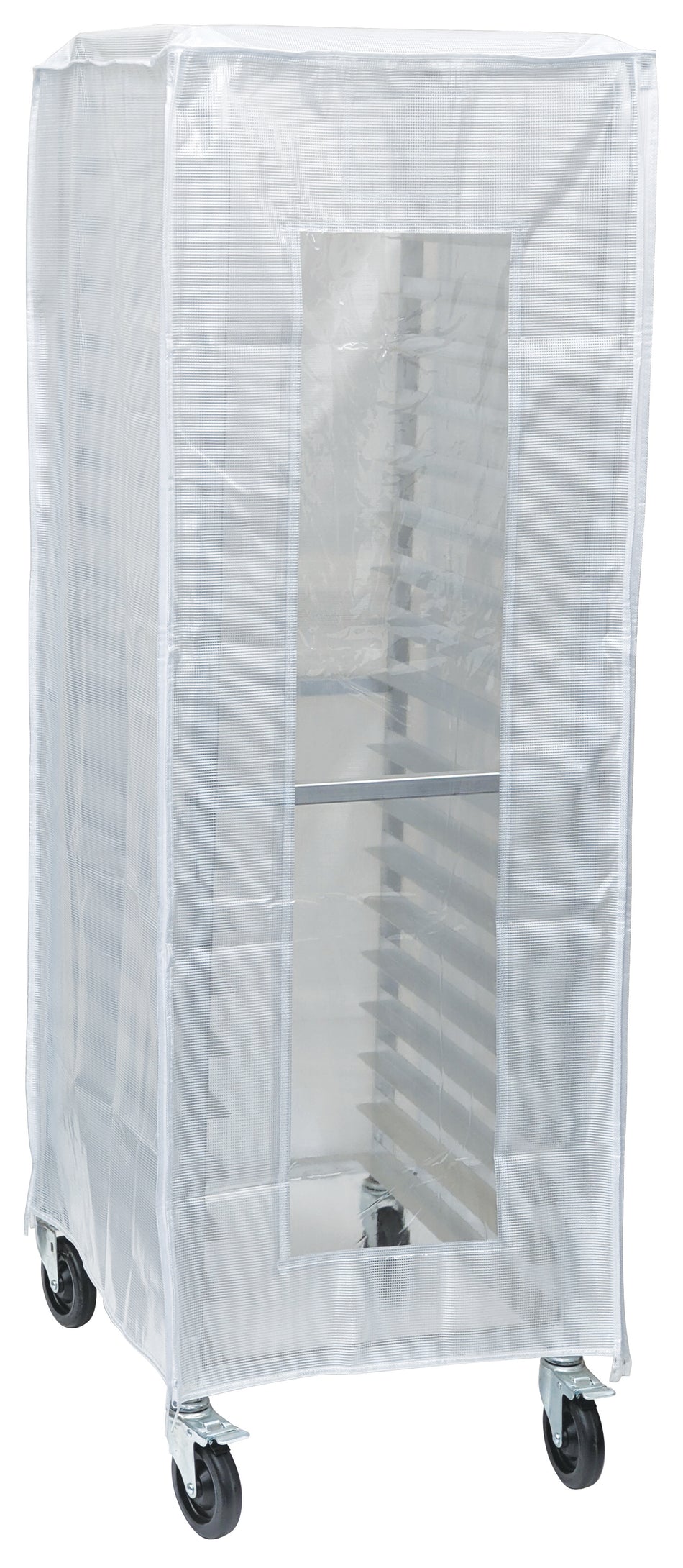 Winco ALRK-20-HC 23 Inch Sheet Pan Rack Cover Heavy Duty with Window White
