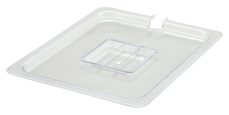 Winco SP7200C 1/2 Size Slotted Polycarbonate Food Pan Cover Clear