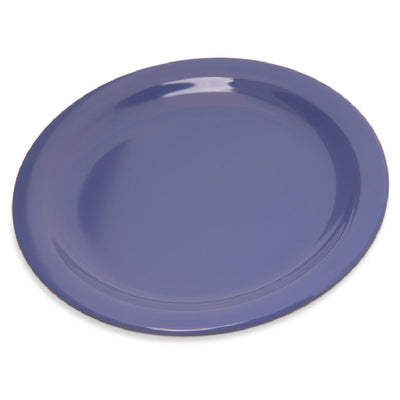 Carlisle 4350314 7-1/5 Inch Salad Plate Reinforced Rim Melamine Ocean Blue