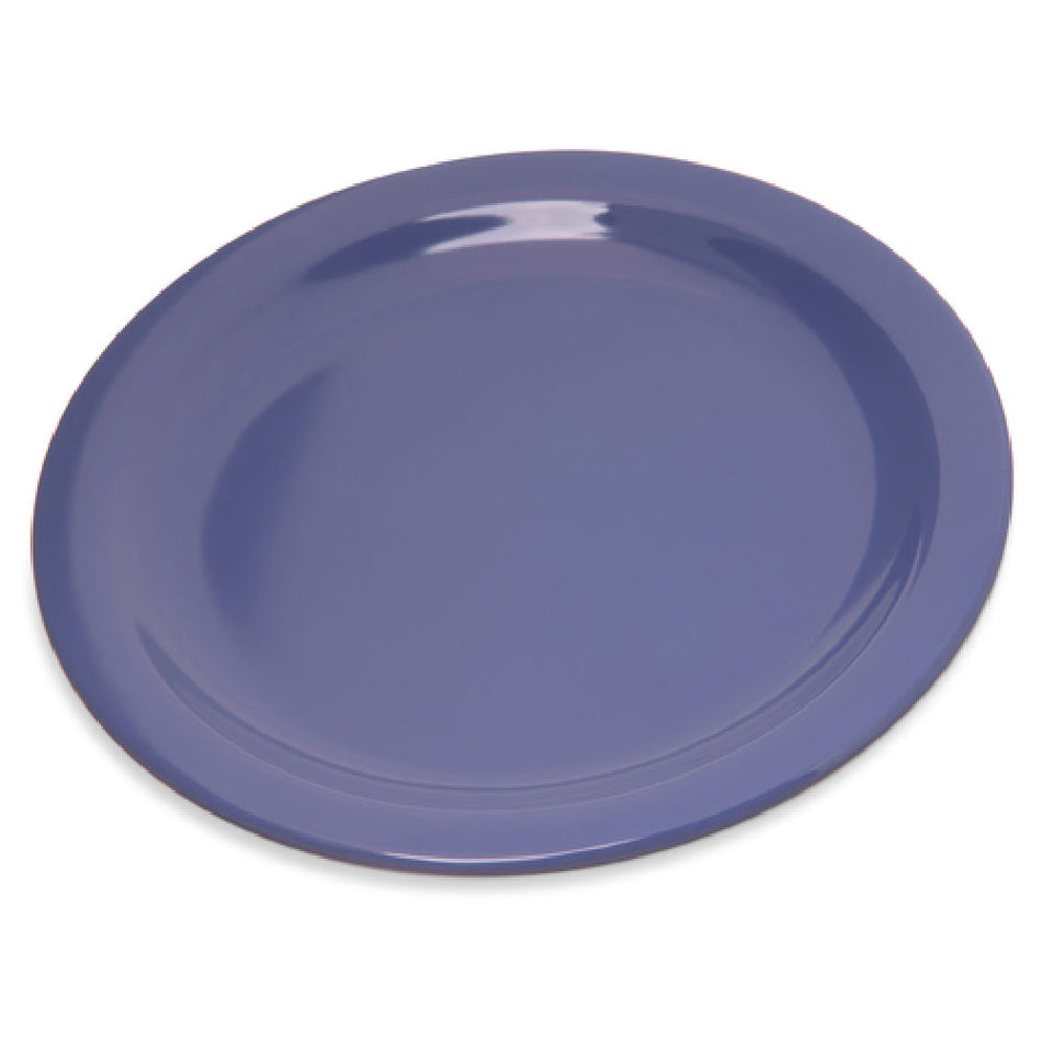 Carlisle 4350314 7-1/5 Inch Salad Plate Reinforced Rim Melamine Ocean Blue