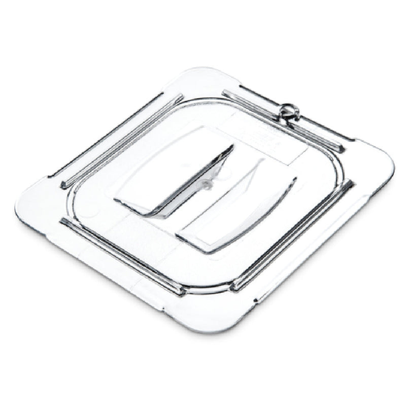 Carlisle 10310U07 6.88 Inch Clear Handled Lid for 1/6 Size Food Pan with NSF