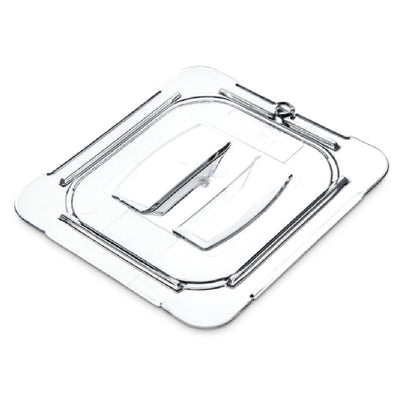 Carlisle 10310U07 6.88 Inch Clear Handled Lid for 1/6 Size Food Pan with NSF