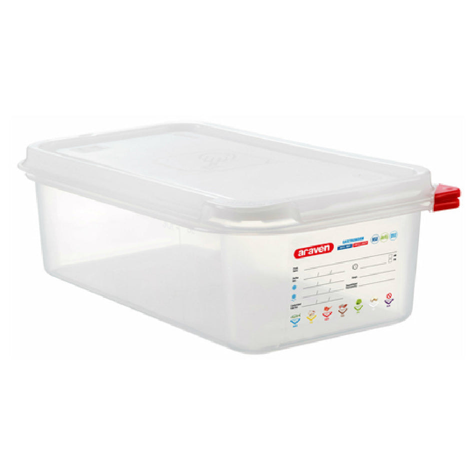 Carlisle 03030 4.2 Qt Food Storage Container with Airtight Lid Polypropylene