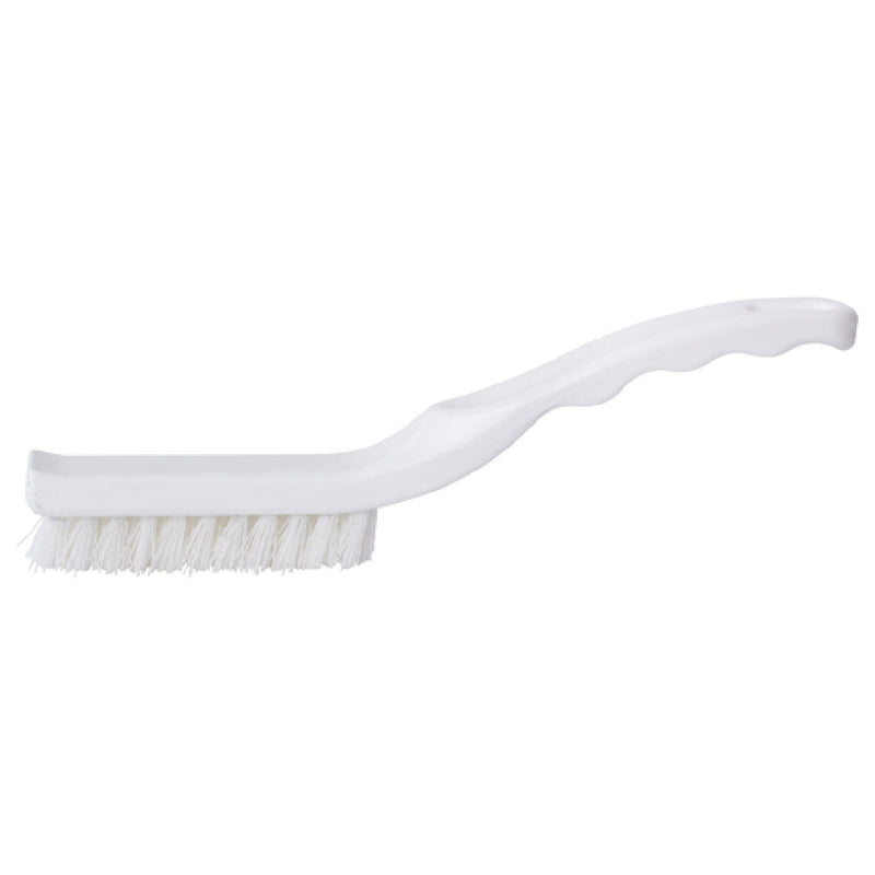Carlisle 42022EC02 9 Inch Detail Brush Narrow Plastic White Polyester Bristles