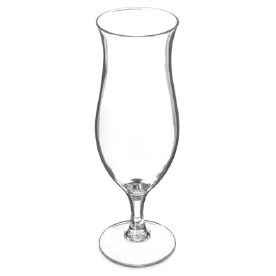 Carlisle 565007 16 Oz Clear Hurricane Glass Dishwasher Safe Polycarbonate