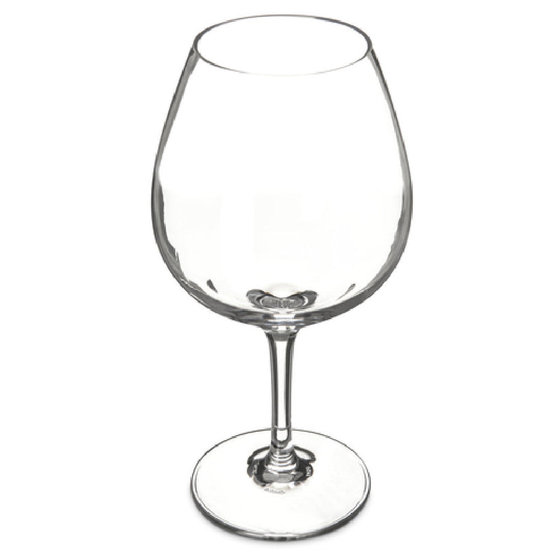Carlisle 564107 22 Oz Dishwasher Safe Balloon Wine Glass Clear Polycarbonate