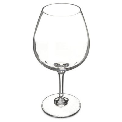 Carlisle 564107 22 Oz Dishwasher Safe Balloon Wine Glass Clear Polycarbonate