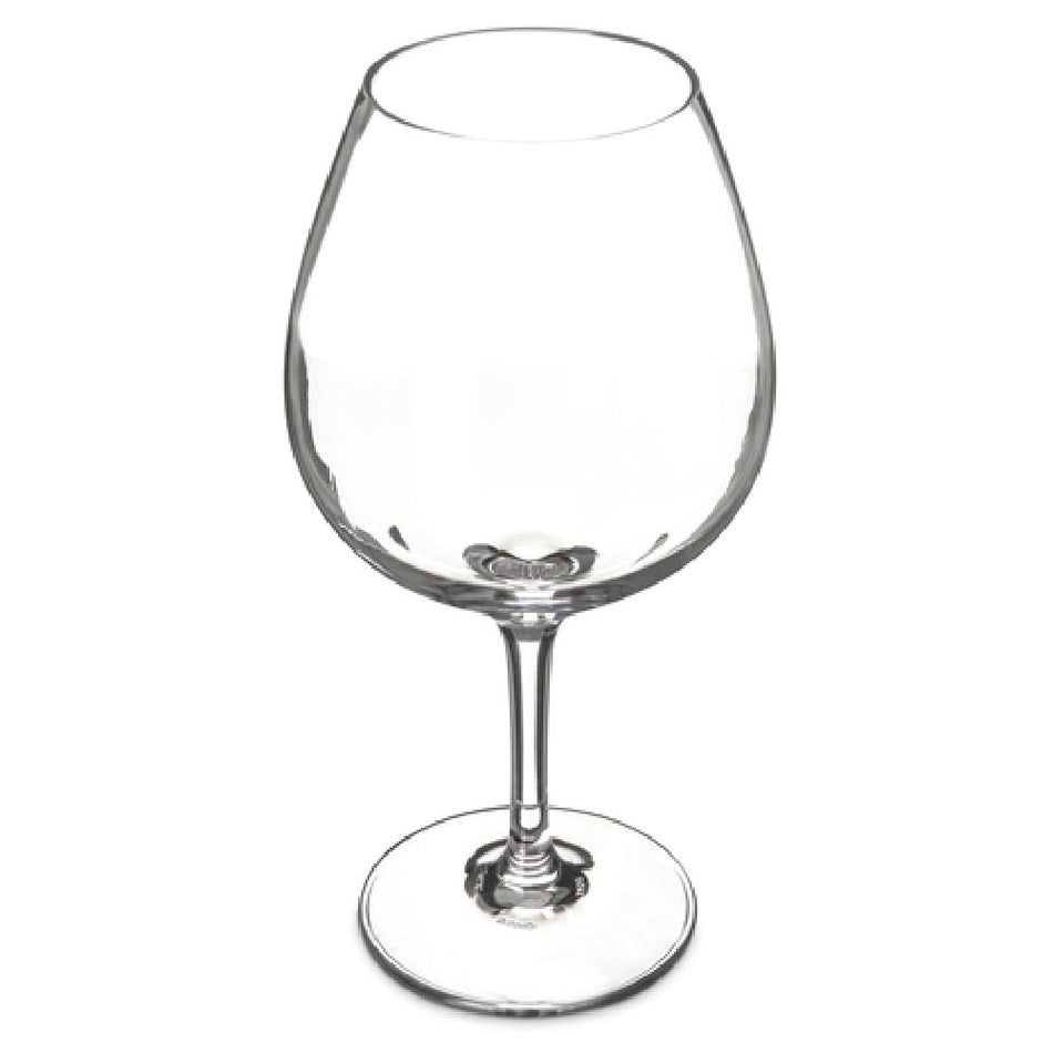 Carlisle 564107 22 Oz Dishwasher Safe Balloon Wine Glass Clear Polycarbonate