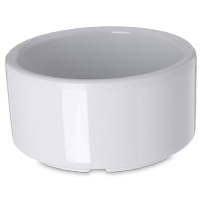 Carlisle 41202 3 Oz Ramekin Melamine Dishwasher Safe Stackable White