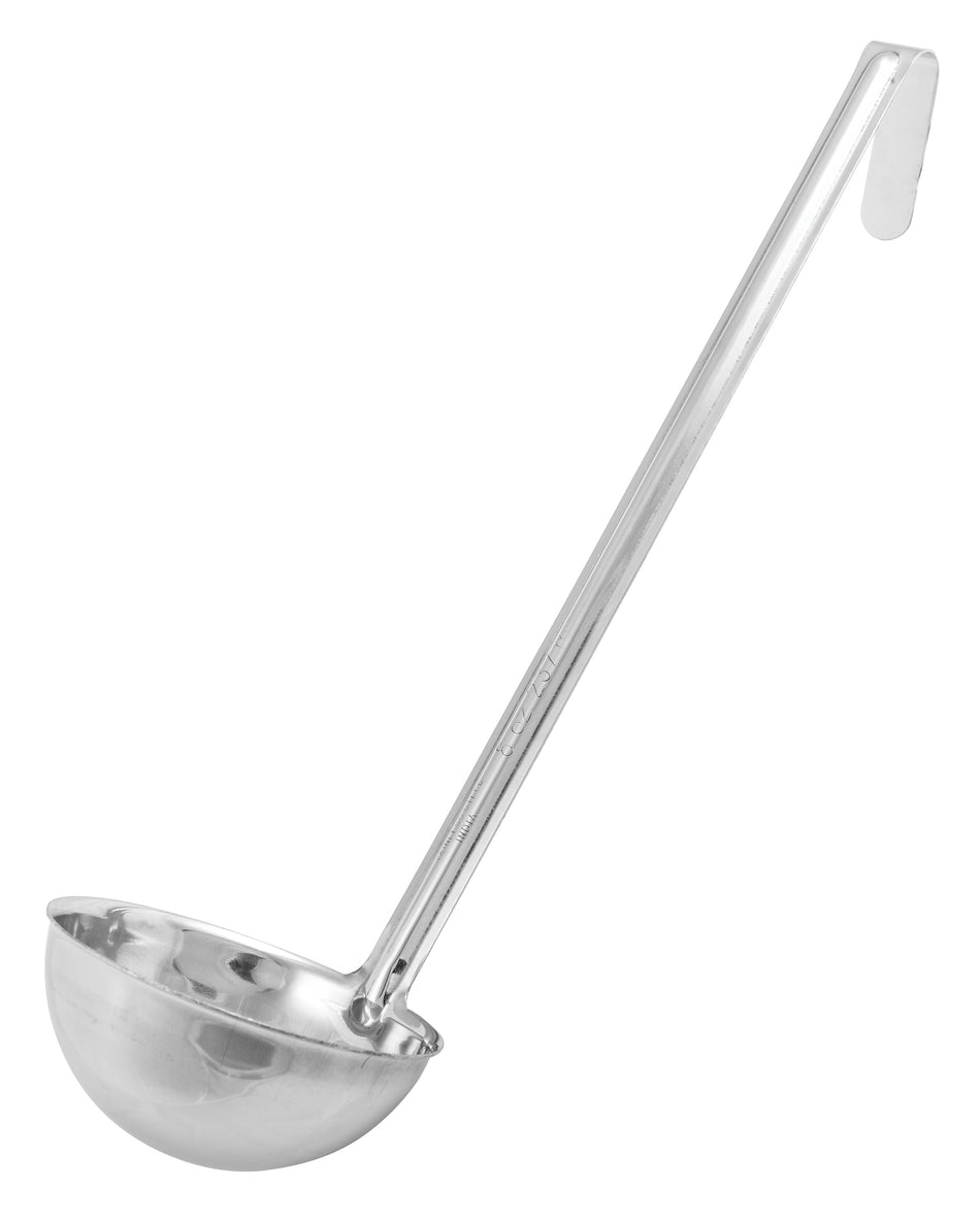 Winco LDI-8 One-Piece Stainless Steel Ladle - 8 oz