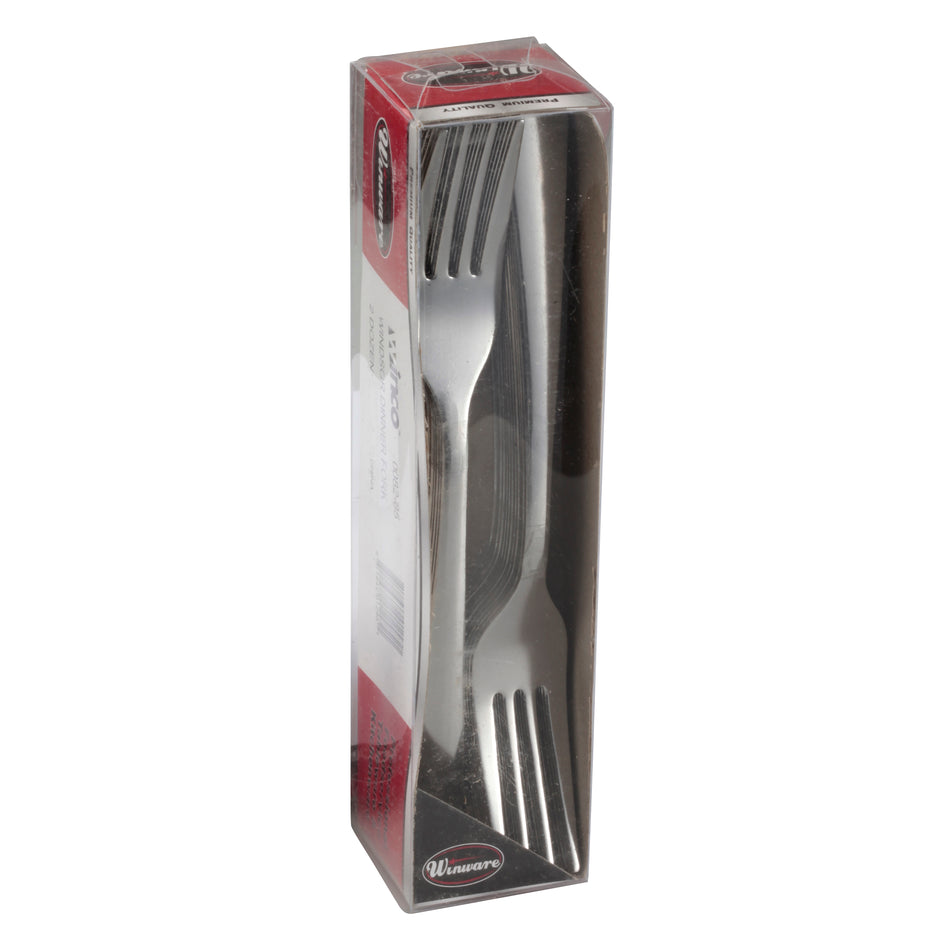 Winco 0082-05 Windsor Dinner Fork, 2-doz/pk, 18/0 Medium Weight
