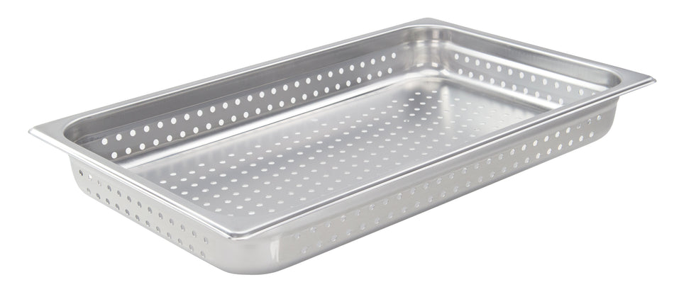 Winco SPJH-102PF 20 Inch Perforated Steam Table Pan Stainless Steel with Durability