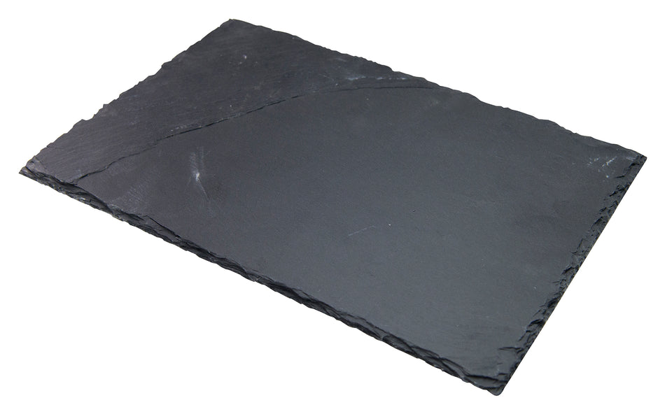 Winco WDL001-302 Tavo Slate Rectangular Platter - 11-1/2" x 7-7/8"