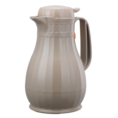 Eco-Serv™ Carafe 1.3-Liter Foam Lined Plastic Server with Push Button Lid in Latte