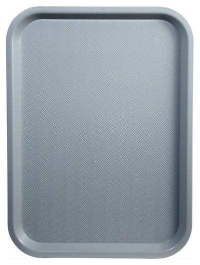 Winco FFT-1216E 12 Inch Polypropylene Fast Food Tray BPA Free Gray