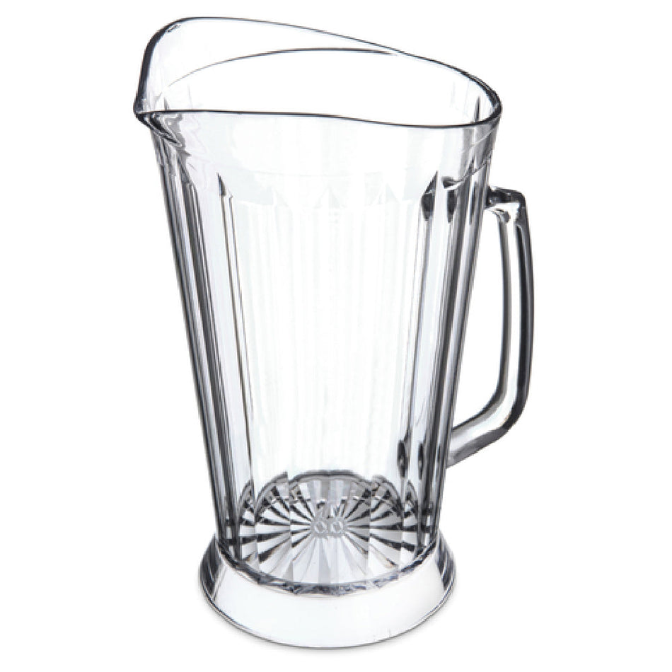 Carlisle 558307 48 Oz Pitcher with Tapered Lip Clear Polycarbonate