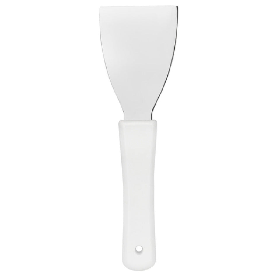Carlisle 40130EC02 3 Inch Stainless Steel Hand Scraper Plastic Handle White
