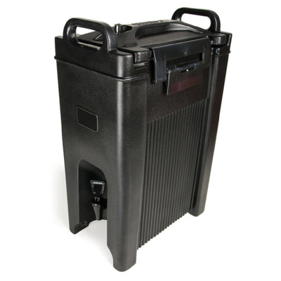 Carlisle XT500003 17 Inch Insulated Beverage Server 5 Gallon Black Polyethylene