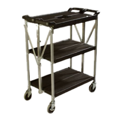 Carlisle SBC152103 29-1/2 Inch Open Design Utility Cart 350 Lb Capacity Polyethylene Black