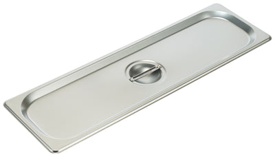 Winco SPJL-HCS 1/2 Size Long Solid Steam Table Pan Cover 25 Gauge Stainless Steel
