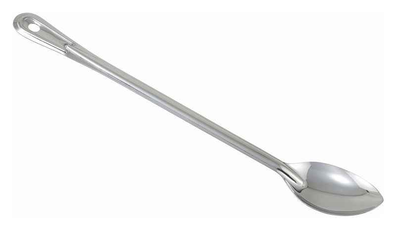 Winco BSOT-21 21 Inch Solid Basting Spoon 1.5 mm Stainless Steel with Ergonomic Handle