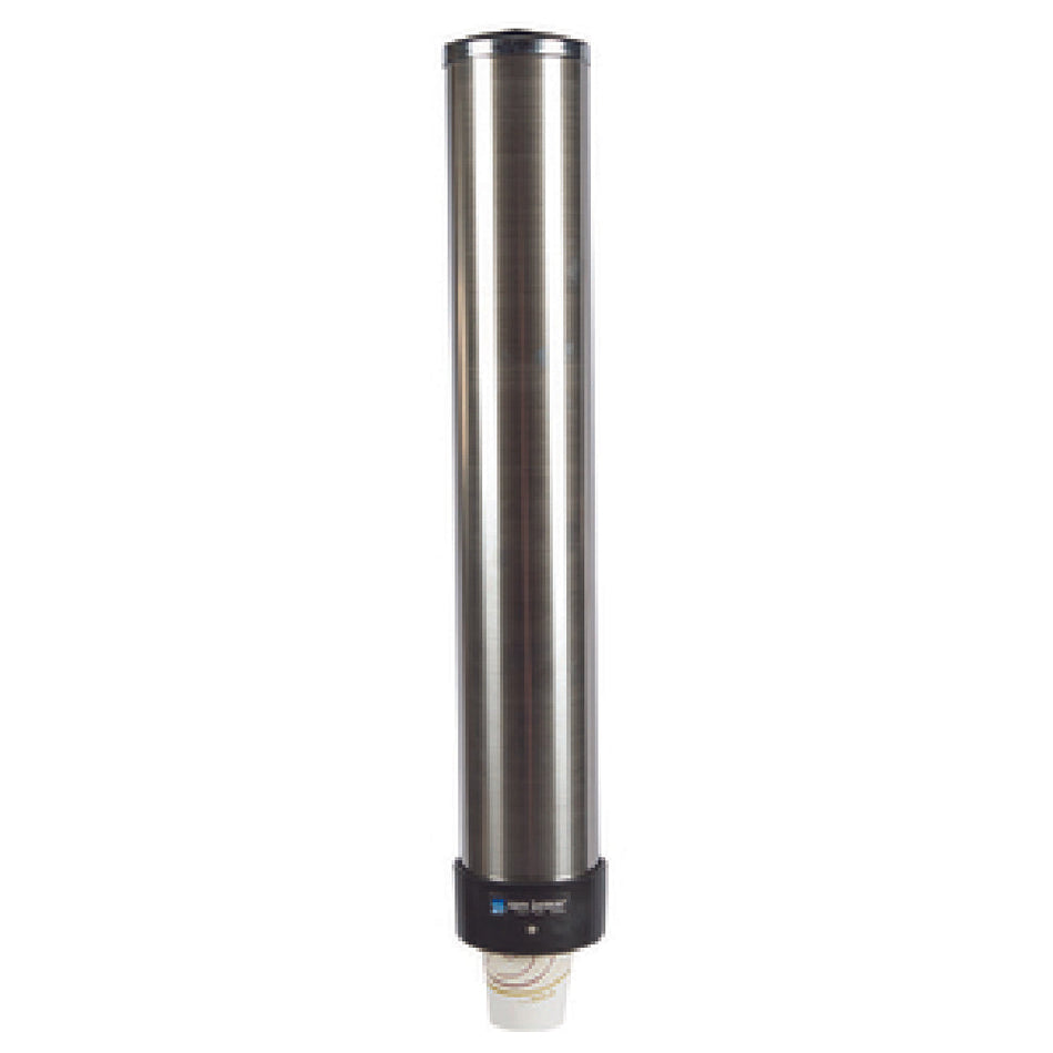 Carlisle C3200P 23-1/2 Inch Cup Dispenser Wall Mount Pull Type Stainless Steel